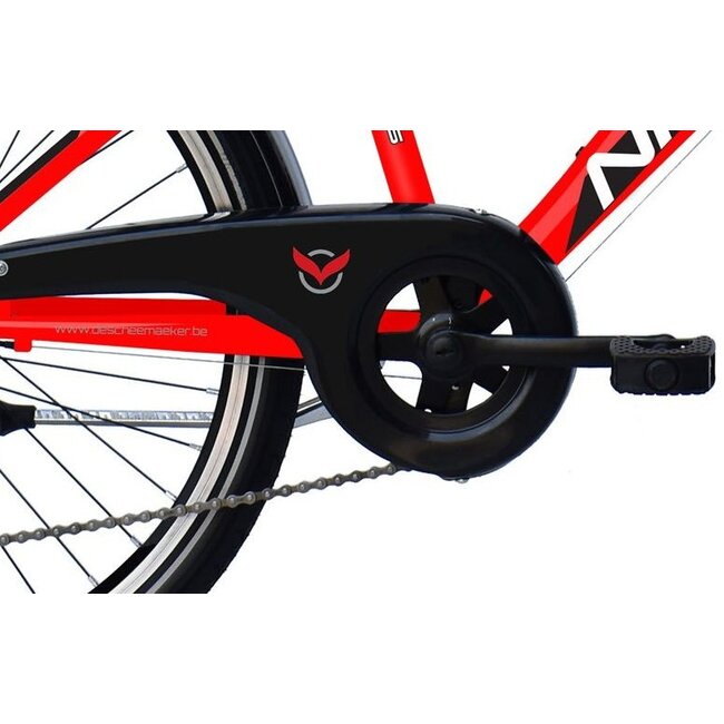 Jongensfiets 24 Inch Wings Nitro Rood