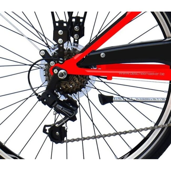 Jongensfiets 24 Inch Wings Nitro Rood