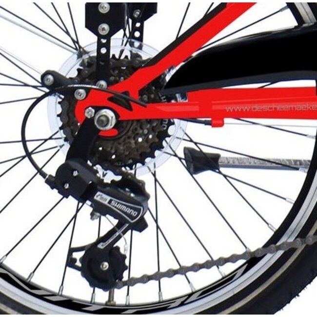 Jongensfiets 22 Inch Wings Nitro Rood