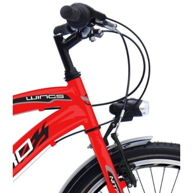Jongensfiets 22 Inch Wings Nitro Rood