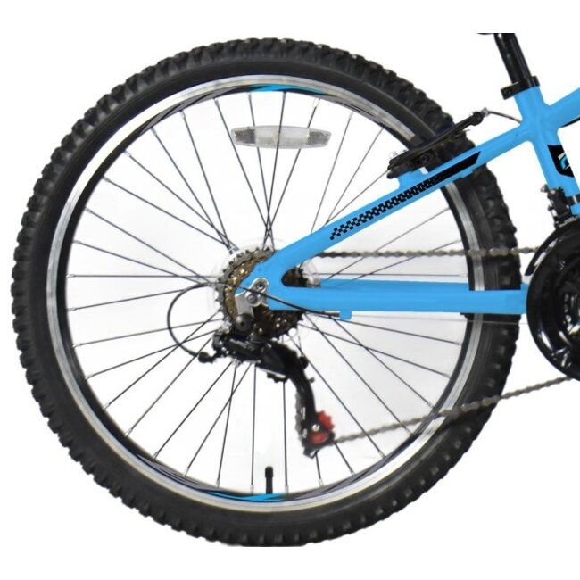 Jongens Mountainbike 24 Inch Marlin Lynx Blauw