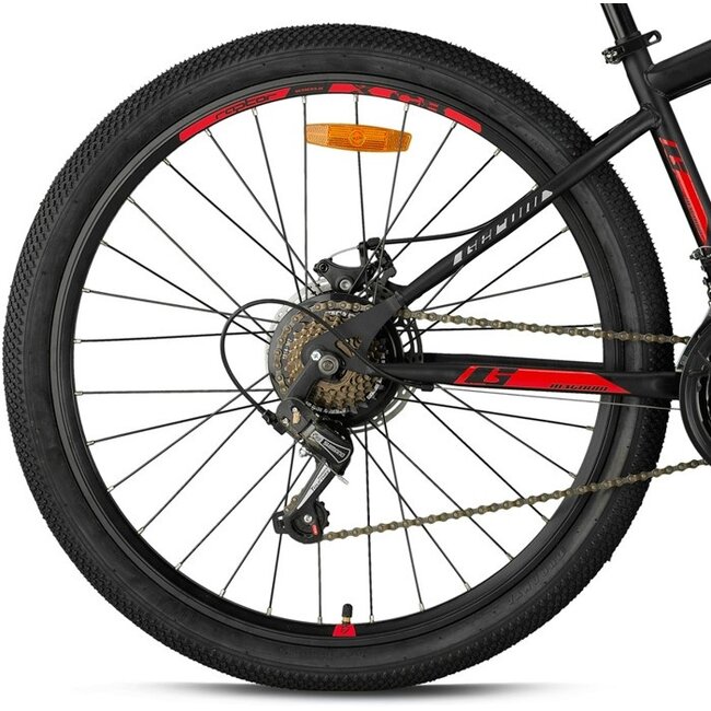 Jongens Mountainbike 26 Inch Geroni Magnum Rood Schijfremmen