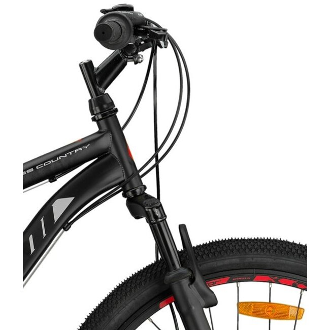 Jongens Mountainbike 26 Inch Geroni Magnum Rood Schijfremmen