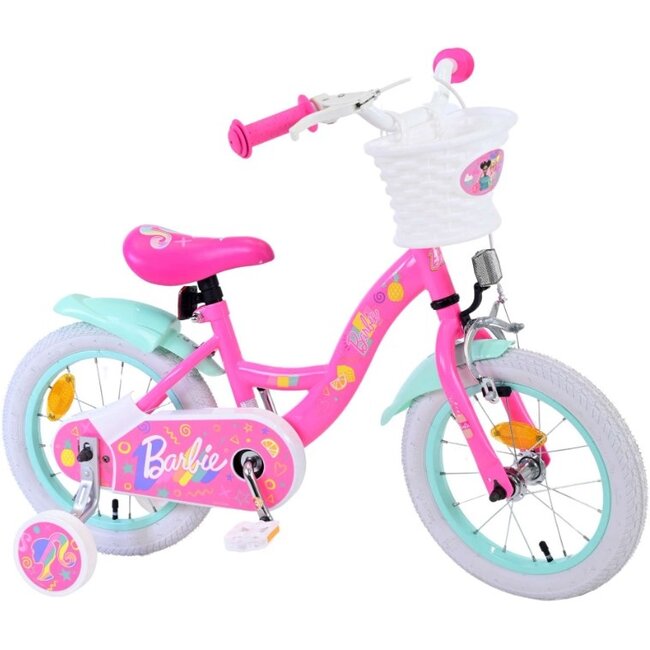 Barbie Meisjesfietsfiets 14 Inch Roze 31454