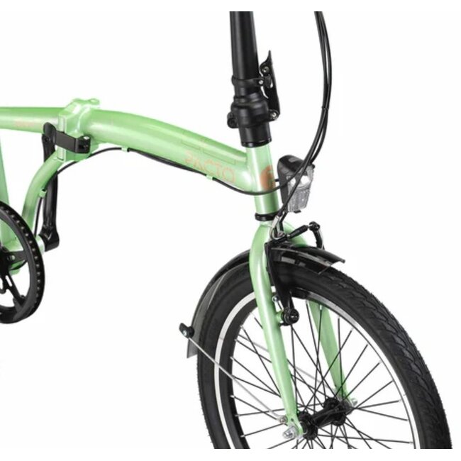 Vouwfiets 20 Inch Pacto Eleven 3V Nexus Mint Groen - Showroom Model