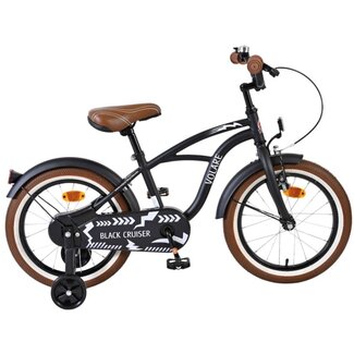 Volare Kinderfietsen Volare Jongensfiets 16 Inch Black Cruiser 51646