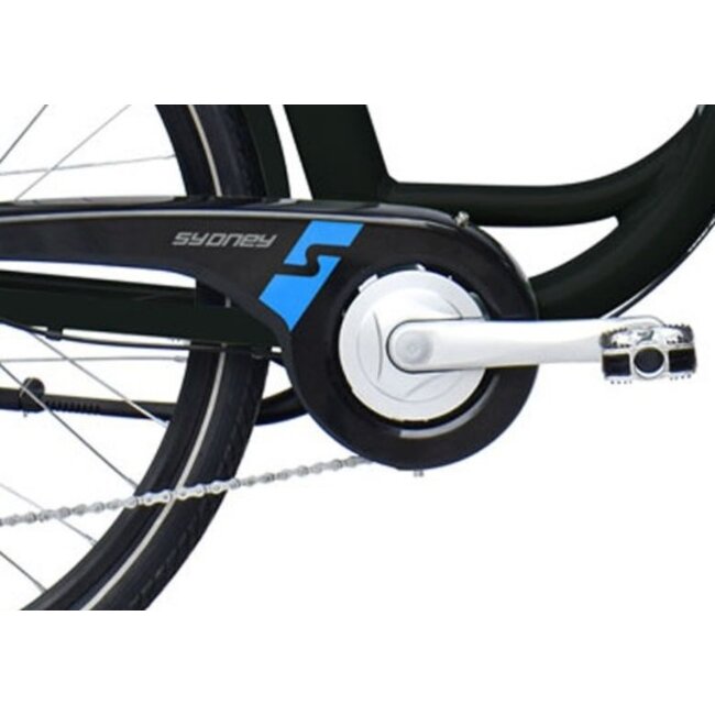 Elektrische Damesfiets 28 Inch Sydney Zwart - Showroom Model