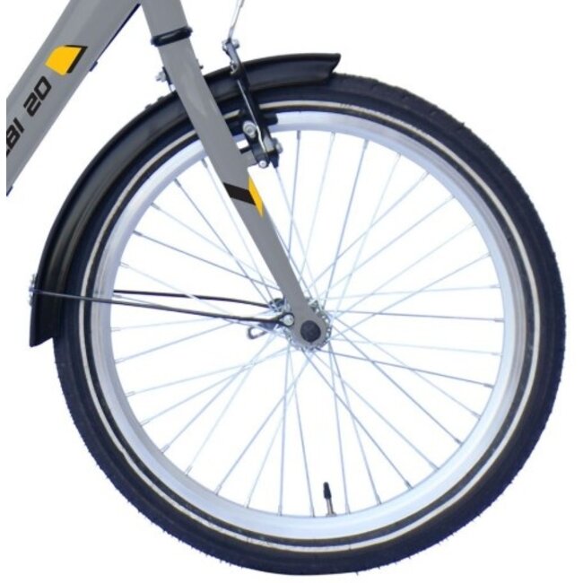Vouwfiets 20 Inch Magic Albi Grijs - 2 Handremmen