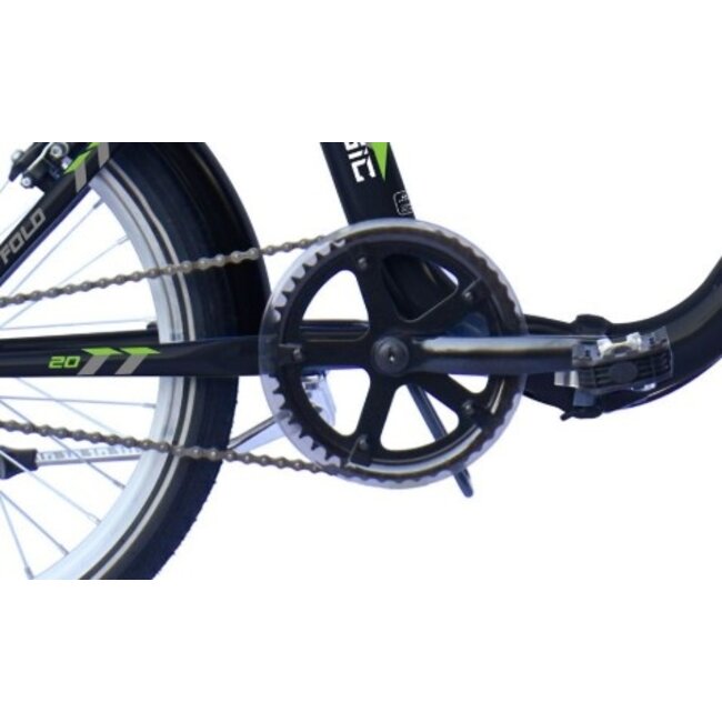 Vouwfiets 20 Inch Magic Amiens Zwart - Terugtraprem