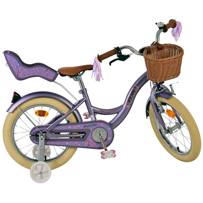 Meisjesfiets 16 Inch Volare Blossom Paars 51652 - Showroom Model