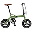 Vouwfiets 14 Inch Pacto Fourteen Ultralicht Army Groen - Showroom Model