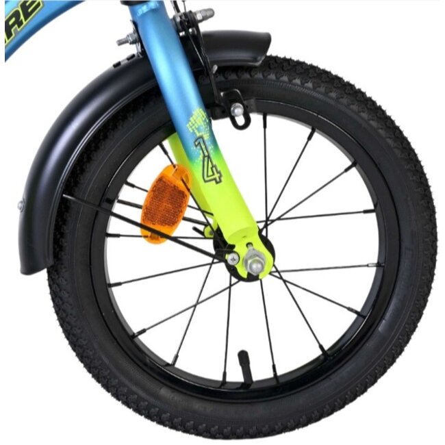 Jongensfiets 14 Inch Volare Thombike Blauw Geel 61457