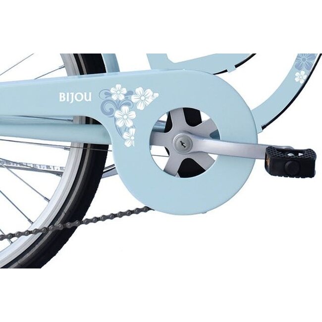 Meisjesfiets 26 Inch Bijou 6V Pastel Blauw
