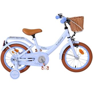 Volare Kinderfietsen Meisjesfiets 14 Inch Volare Ashley Blauw - Showroom Model