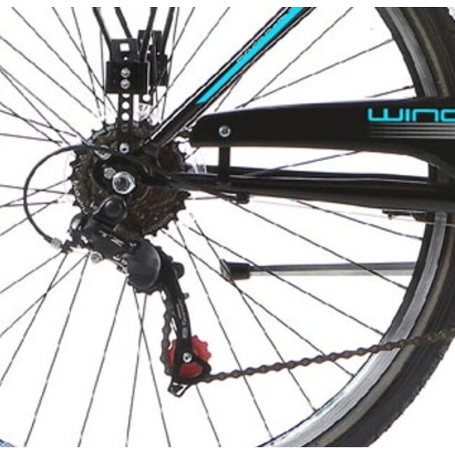 Jongensfiets 24 Inch Wings Mistral Blauw