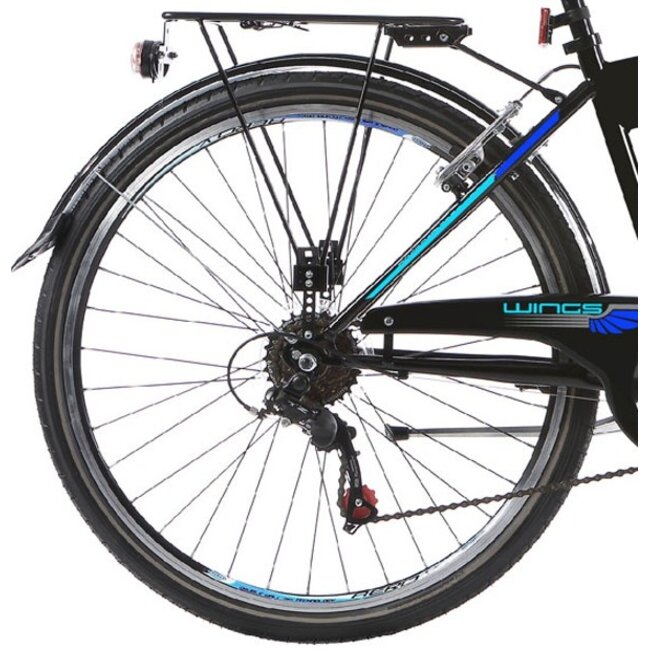 Jongensfiets 24 Inch Wings Mistral Blauw