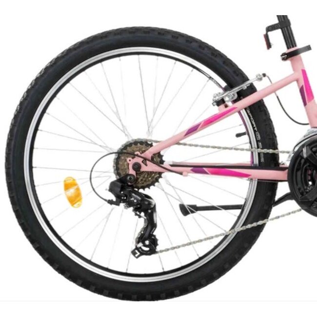 Meisjes Mountainbike 24 Inch Marlin Calypso Roze