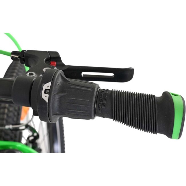 Jongens Mountainbike 24 Inch Volare Boost Zilver Groen 62476
