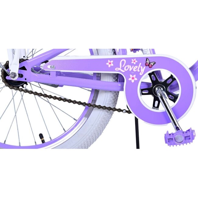 Meisjesfiets 20 Inch Volare Lovely Paars 22123