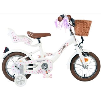 Volare Kinderfietsen Meisjesfiets 12 Inch Volare Blossom Wit