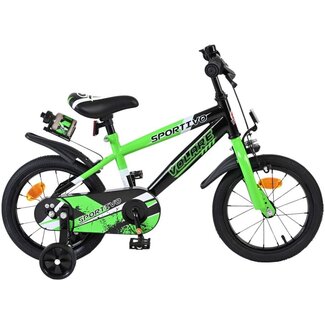 Volare Kinderfietsen Jongensfiets 14 Inch Volare Sportivo Groen