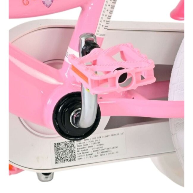 Meisjesfiets 12 Inch Magic Royals Roze 26163