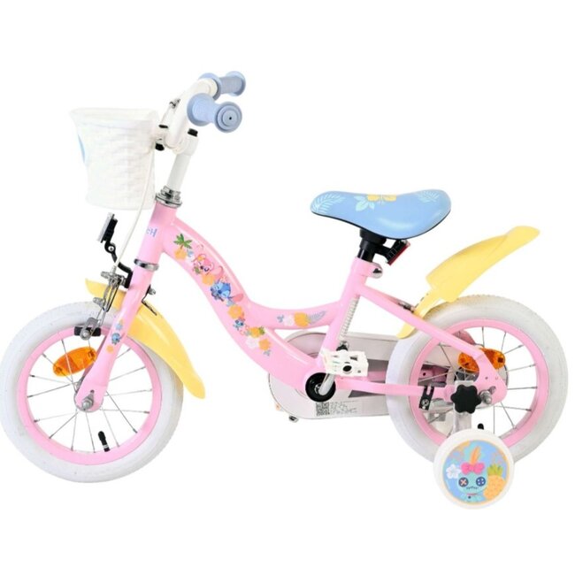 Meisjesfiets 12 Inch Disney Stitch Roze 26165