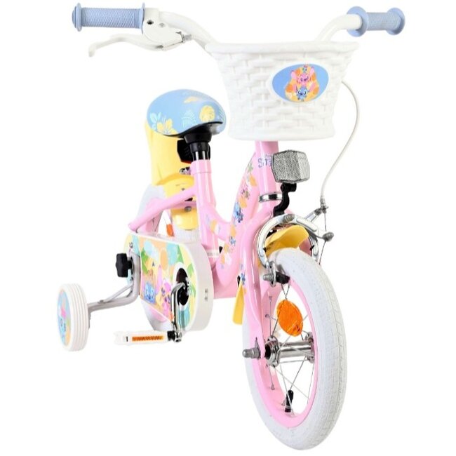 Meisjesfiets 12 Inch Disney Stitch Roze 26165