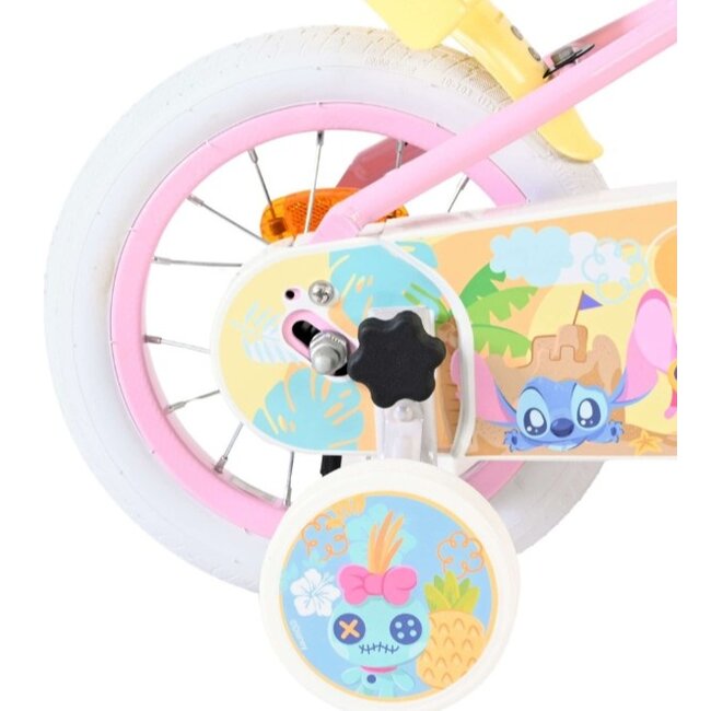 Meisjesfiets 12 Inch Disney Stitch Roze 26165