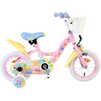 Disney Stitch Meisjesfiets 12 Inch Disney Stitch Roze