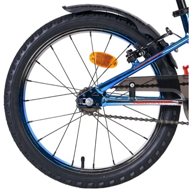 Jongensfiets 18 Inch Volare Chrome Blauw 61864