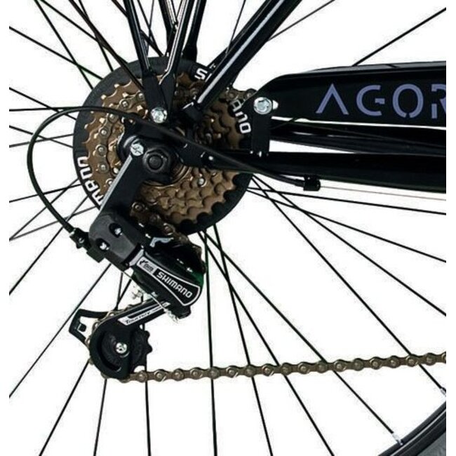 Meisjesfiets 28 Inch MBM Agora 6V Zwart