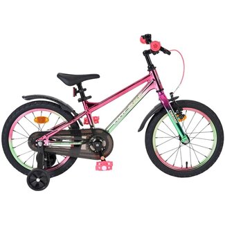 Volare Kinderfietsen Meisjesfiets 16 Inch Volare Chrome Roze