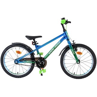Volare Kinderfietsen Jongensfiets 18 Inch Volare Chrome Blauw Groen
