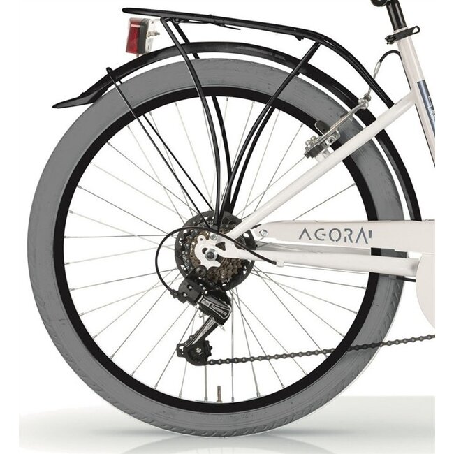 MBM Meisjesfiets 26 Inch Agora 6V Ivoorwit