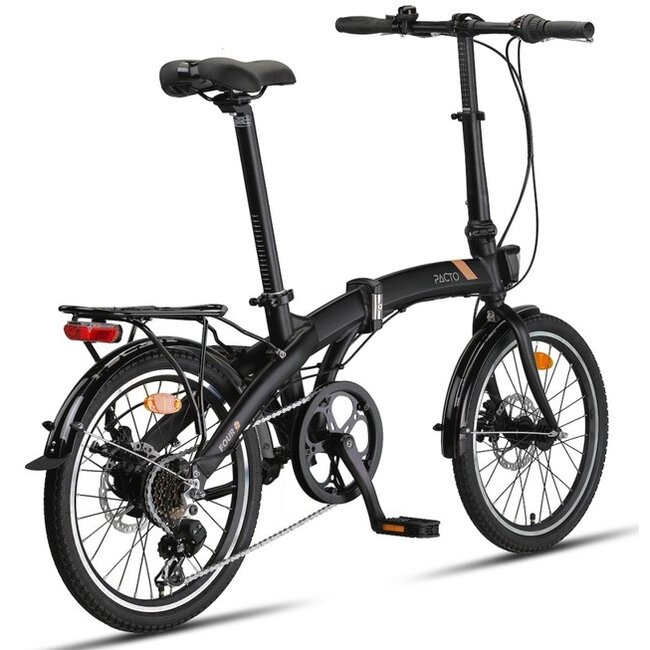 Vouwfiets 20 Inch Pacto Four S 6V Zwart