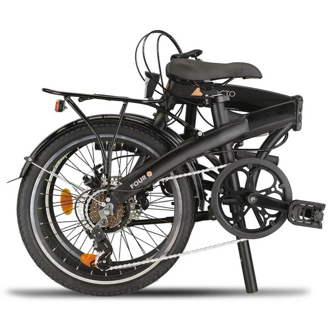 Vouwfiets 20 Inch Pacto Four S 6V Zwart
