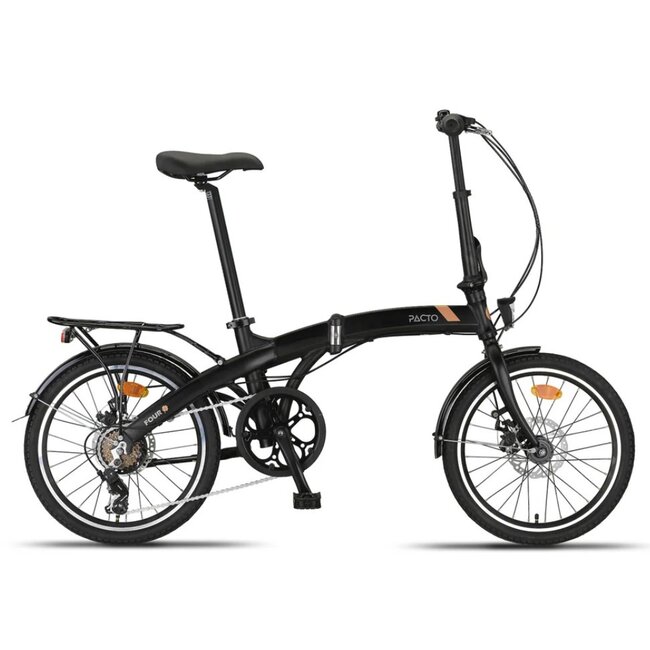 Vouwfiets 20 Inch Pacto Four S 6V Zwart