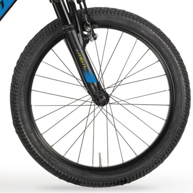 Jongens Mountainbike 20 Inch MBM District 7V Zwart Blauw