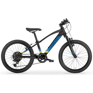 MBM Fietsen Jongens MTB 20 Inch MBM District 7V Zwart Blauw