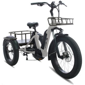 Vogue Elektrische Fietsen Elektrische Driewieler 24 Inch Vogue Big Foot Grijs