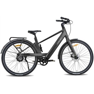 Vogue Elektrische Fietsen Elektrische Heren Fiets 28 Inch Vogue Nova Mat Zwart