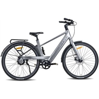Vogue Elektrische Fietsen Elektrische Heren Fiets 28 Inch Vogue Nova Mat Grijs
