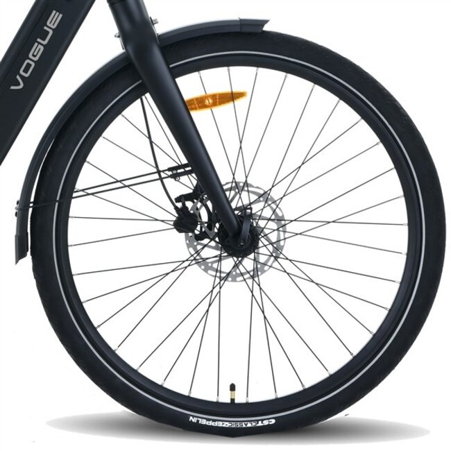 Elektrische Heren Fiets 28 Inch Vogue Motion Zwart