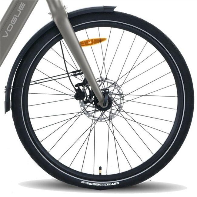Elektrische Heren Fiets 28 Inch Vogue Motion Grijs