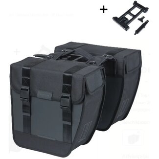 Basil Fietstas Basil Dubbel Tour MIK Waterproof 28 L Zwart