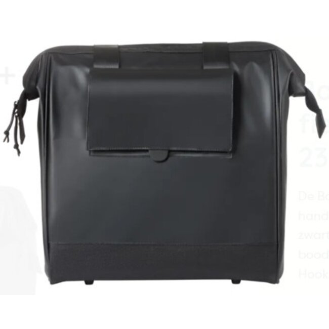 Fietstas Basil Shopper Grand Tarpaulin MIK Hooks 23L Zwart