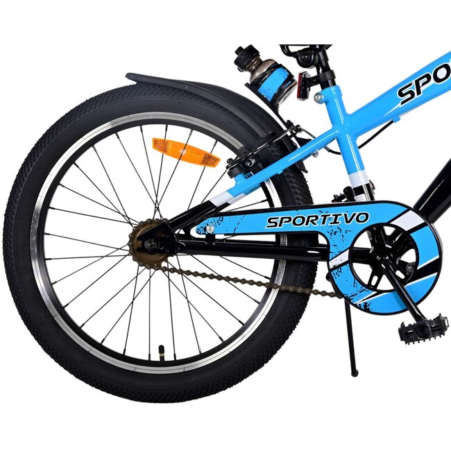 Jongensfiets 20 Inch Volare Sportivo Blauw 22111 - 2 Handremmen - Showroom Model