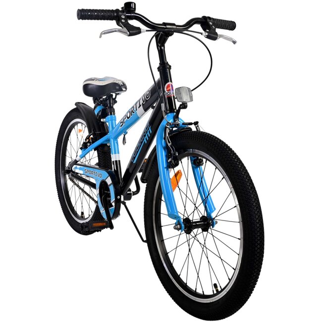 Jongensfiets 20 Inch Volare Sportivo Blauw 22111 - 2 Handremmen - Showroom Model