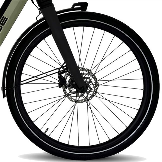 Elektrische Heren Fiets 28 Inch Vogue Prestige Licht Grijs